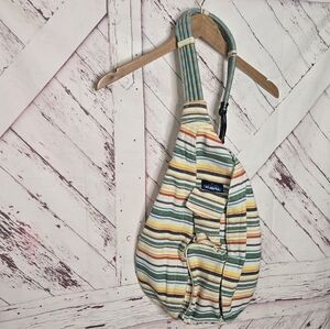 Kavu Multi Color Striped Sling Shoulder Bag